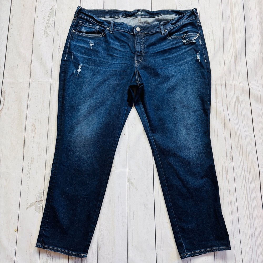 Silver Sam Factory Distressed Jeans Size 22 - Picture 2 of 6